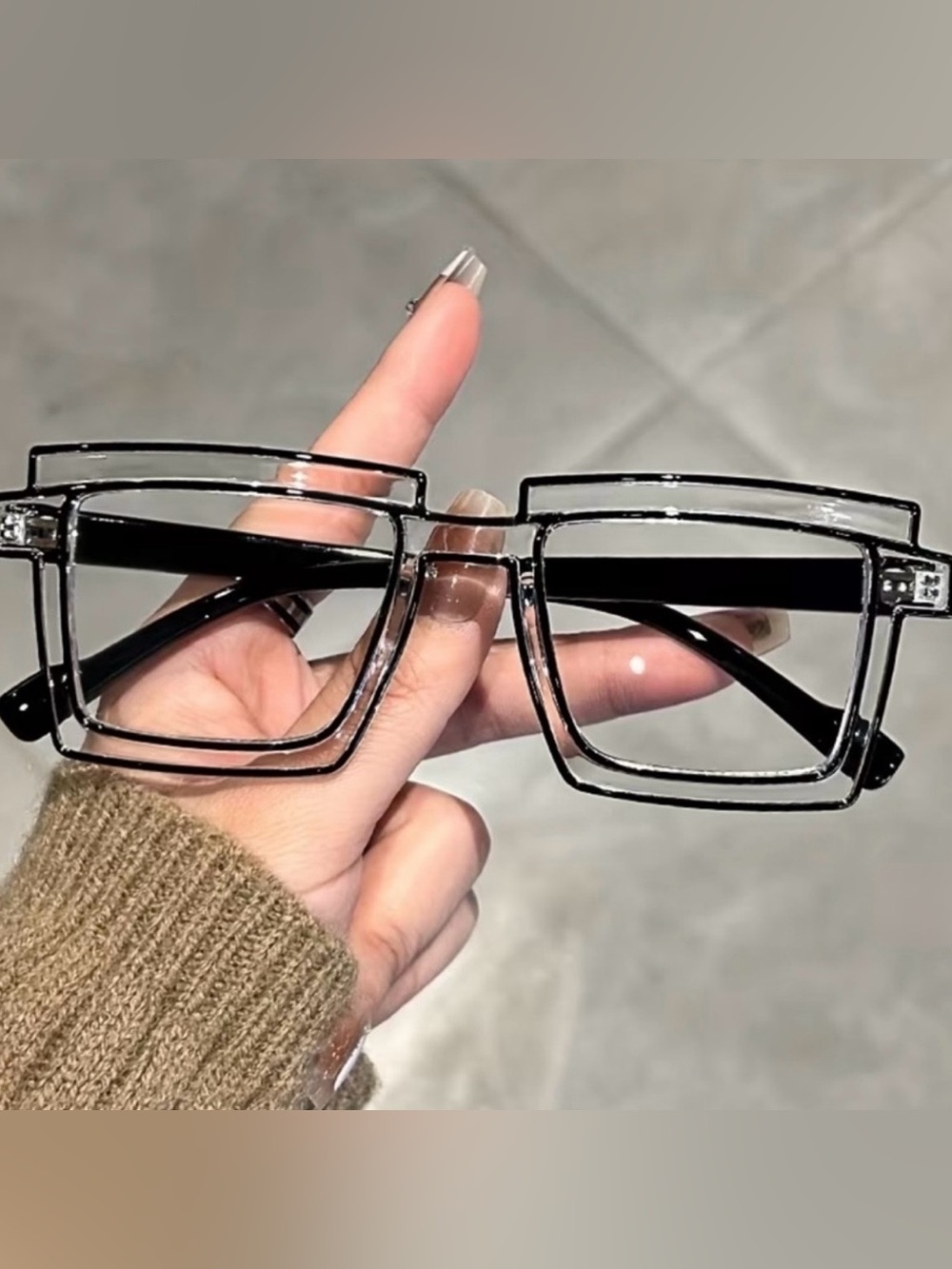 New! Anime Comic Black & Transparent Fashion Only Glasses For Cosplay
